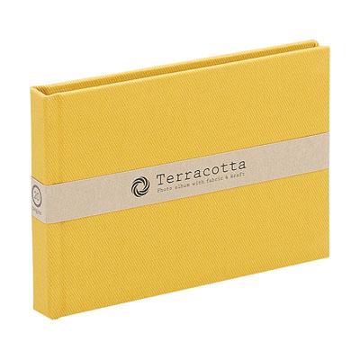 布クロスアルバム Terracotta【テラコッタ】 ナカバヤシ/ブック式フリ-アルバム/L判1段/イエロー TER-L1B-110-Y