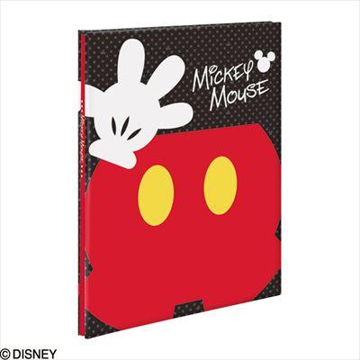 ナカバヤシ ディズニーキャラクター フエルアルバムA4/100年台紙ブラック/パーツミッキー アH-A4D-101-1 ミッキーマウス