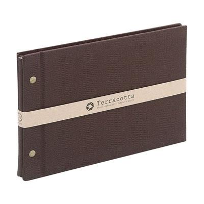 布クロスアルバム Terracotta【テラコッタ】 ナカバヤシ/外ビス式フリ-アルバム/A5/ブラウン TER-A5F-120-BR