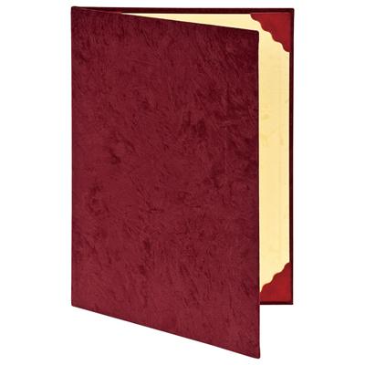ナカバヤシ 証書ファイル 布クロス貼り(スエード調)タイプ A4判 FSS-A4-R エンジ