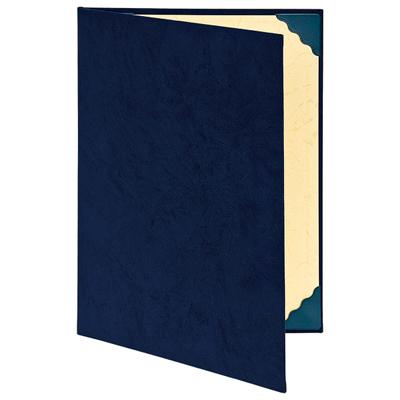 ナカバヤシ 証書ファイル 布クロス貼り(スエード調)タイプ A4判 FSS-A4-B 紺
