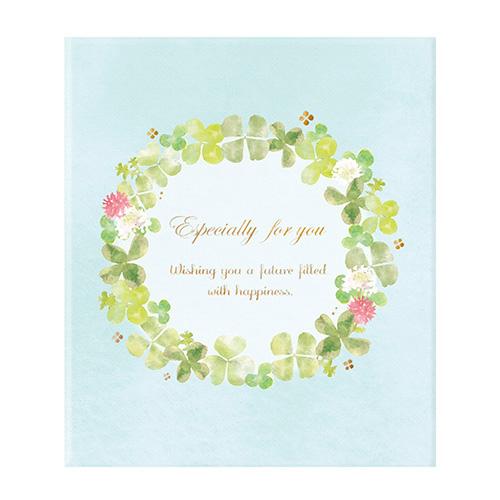 ナカバヤシ メッセージブック Sサイズ クローバー MBS-101-1