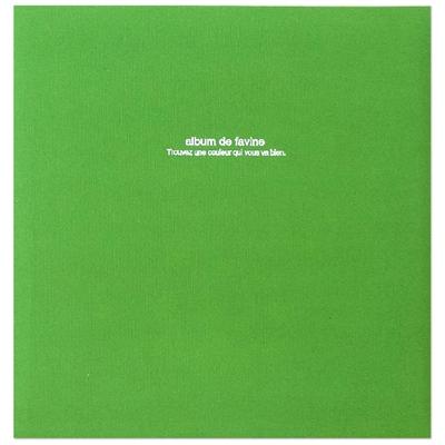【WEB販売限定色】ナカバヤシ 布クロスアルバム de favine【ドゥファビネ】フエルアルバム Lサイズ IT-LD-191-CG コバルトグリーン