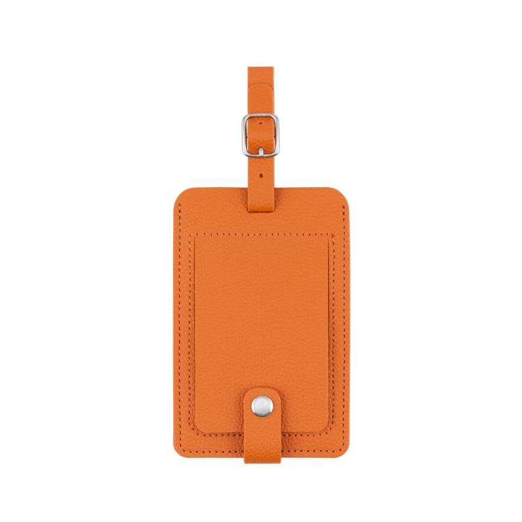 ナカバヤシ ミニフォトを入れられるネームタグ／オレンジ MBZ-RT01OG