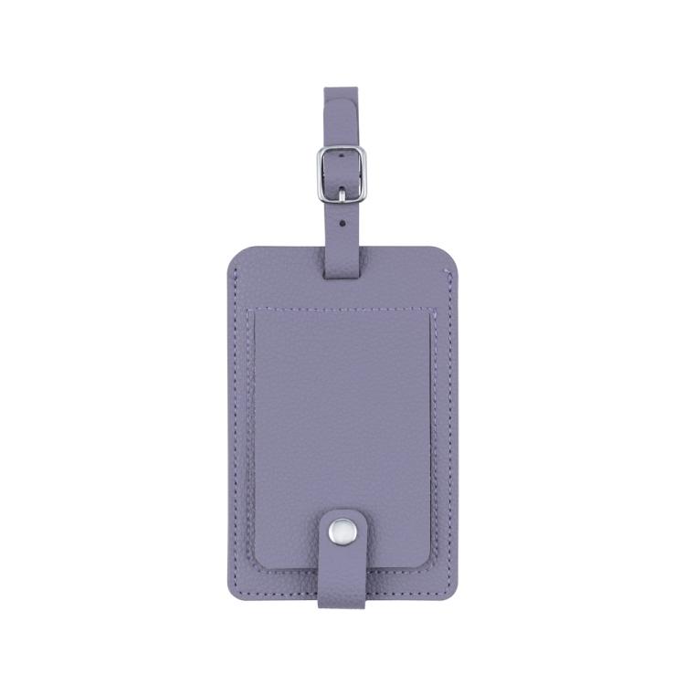 ナカバヤシ ミニフォトを入れられるネームタグ／パープル MBZ-RT01PP