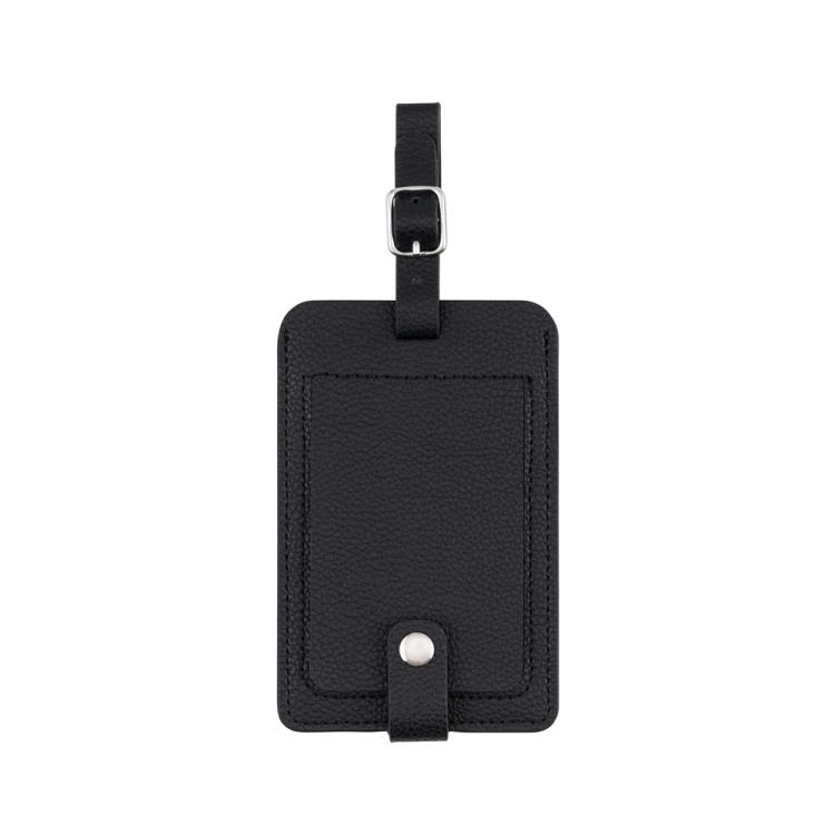 ナカバヤシ ミニフォトを入れられるネームタグ／ブラック MBZ-RT01BK