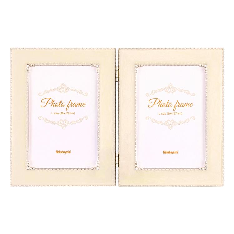 ナカバヤシ フォトフレーム／金属製／スクエア／Ｌ／２面 F-TA-120-2