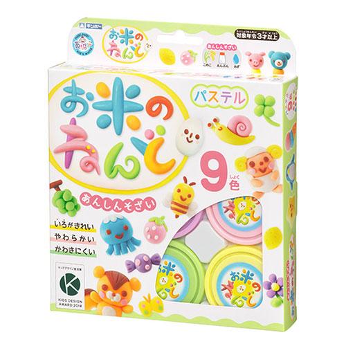 銀鳥　お米のねんど パステル９色セット